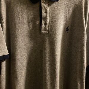 Ralph Lauren Men's Polo Shirt in Gray and Black